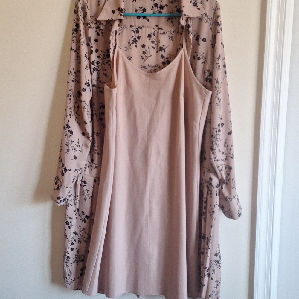 Nanette Lepore Blush Pink Floral Long Sleeve Dress – Size 8 - Picture 9 of 14